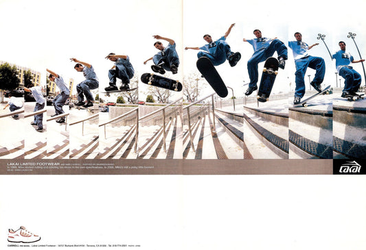 Mike Carroll nollie varial flip i en legendarisk Lakai Footwear-reklame