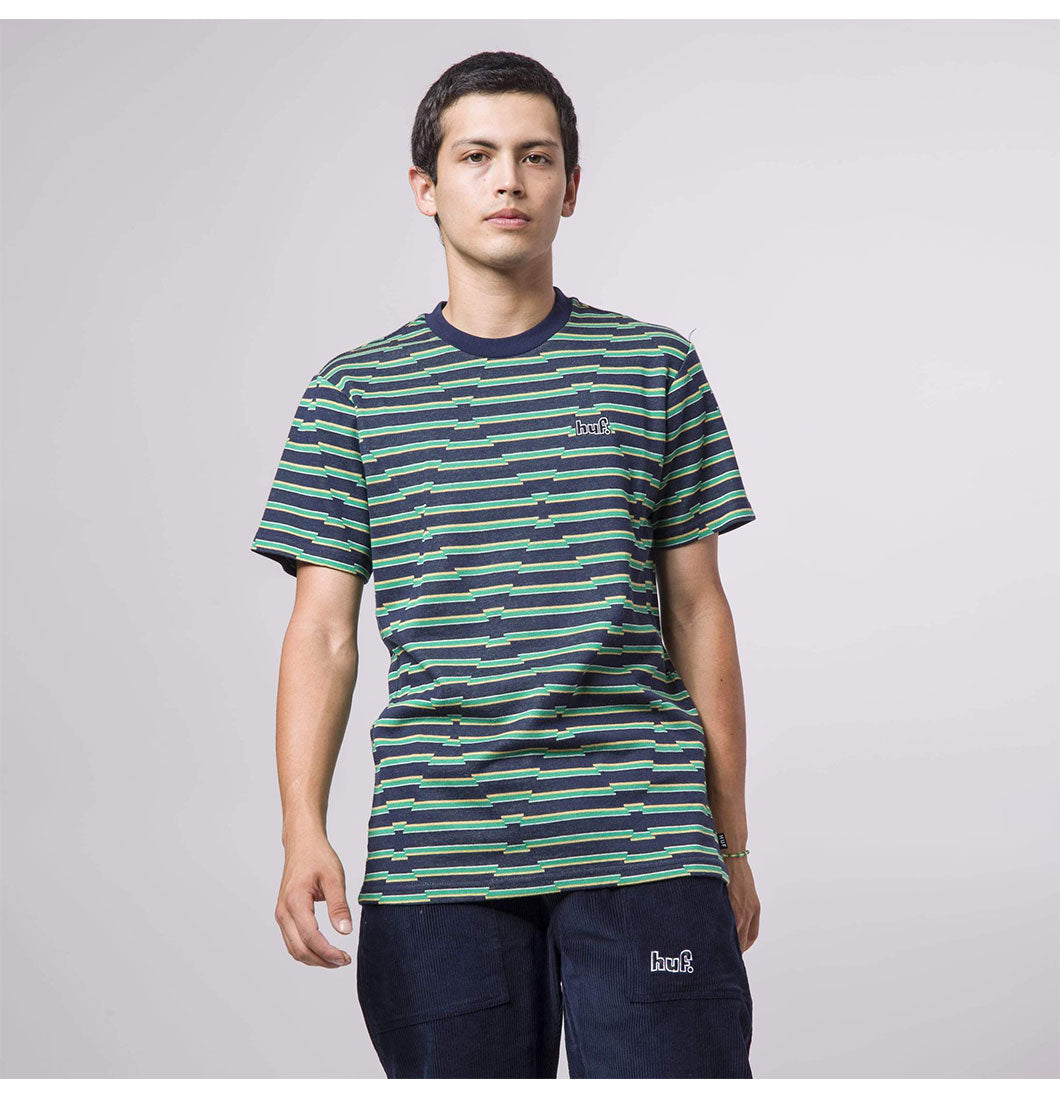 HUF - T-shirt 'Glenn Stripe Knit Top Tee'