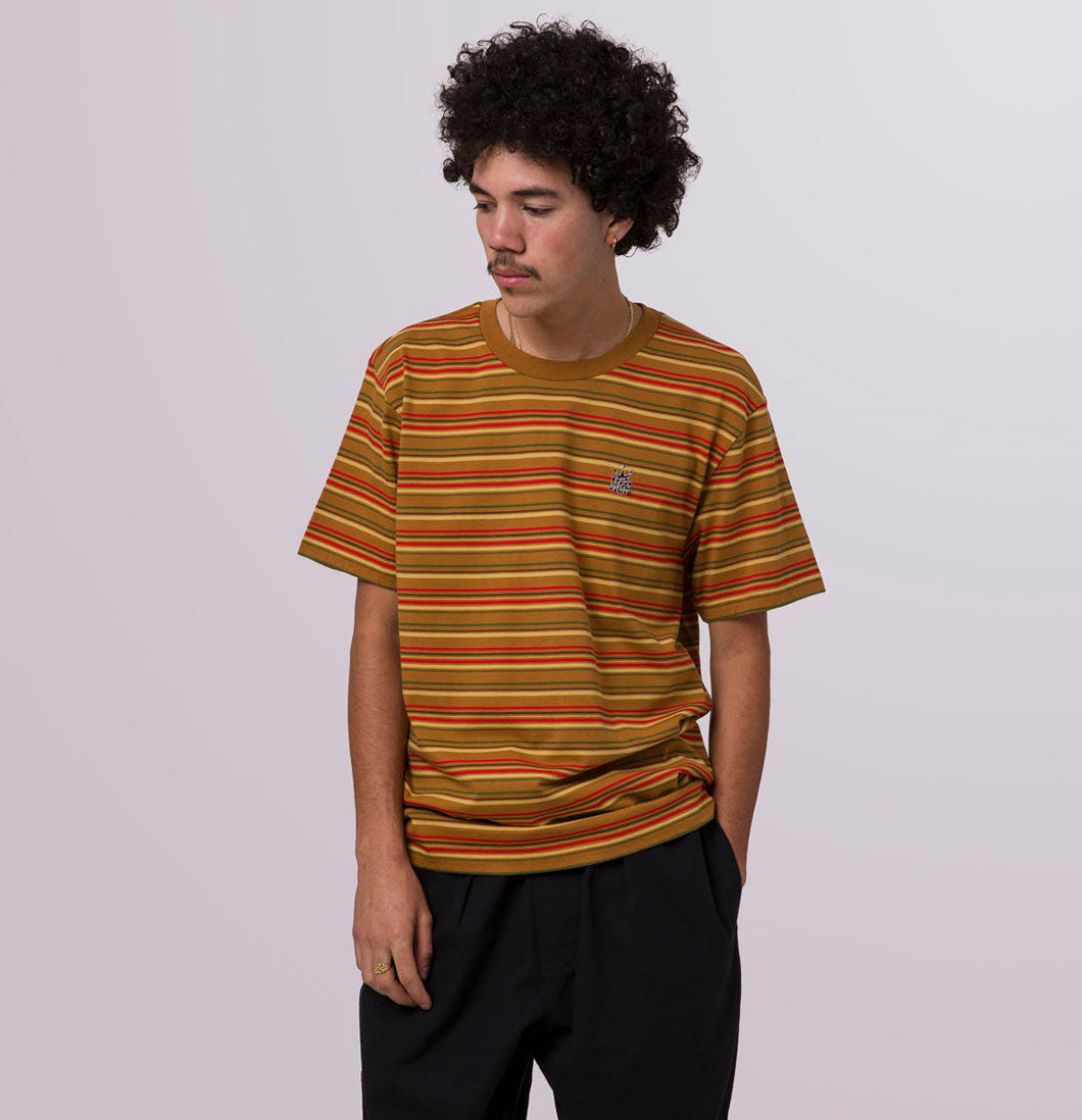 HUF - T-shirt 'Crown Stripe Tee'