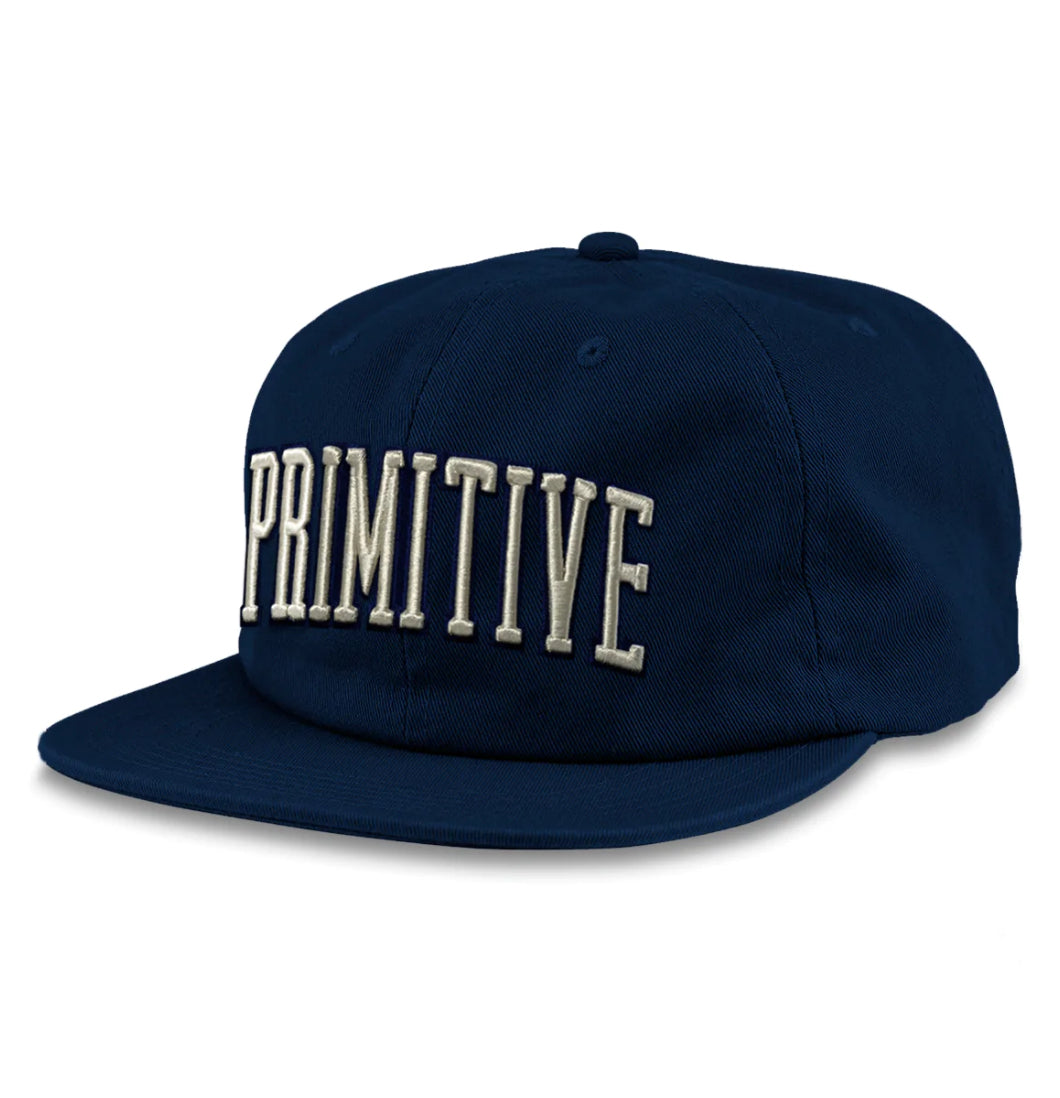 Primitive Skateboarding - Cap 'Collegiate Arch' Snapback (Navy) - Plazashop