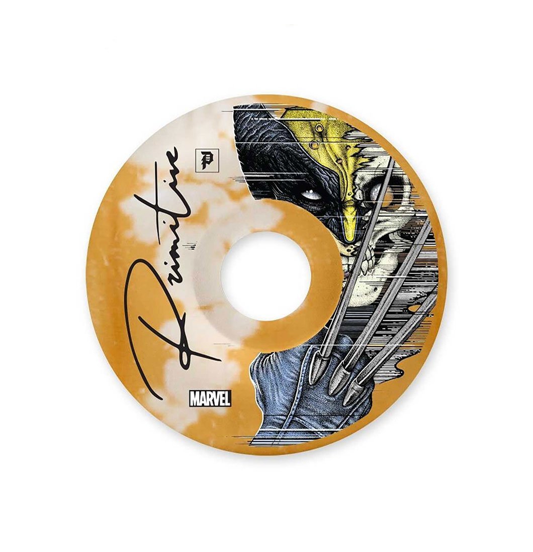 Primitive Skateboarding X Marvel - Hjul 'Wolverine' 54mm 101A - Plazashop
