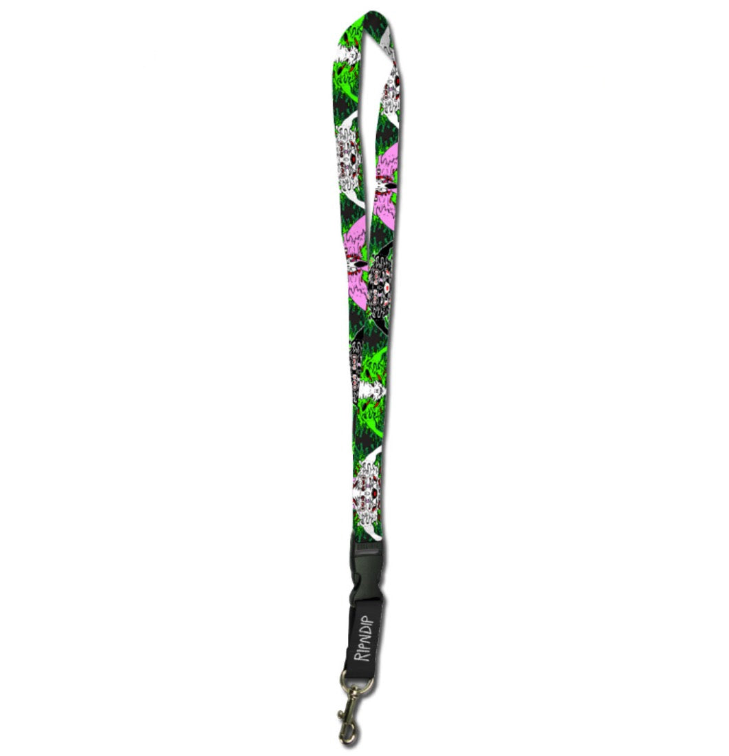 RIPNDIP-Nøglering-Skull-Face-Lanyard-Keychain