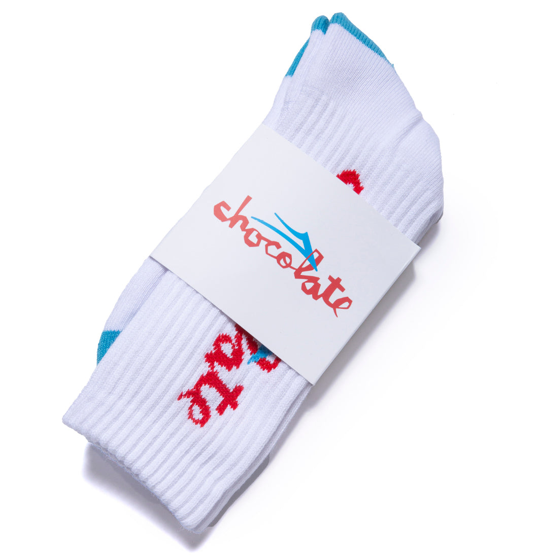 Lakai - Strømper 'Chunk Logo Sock' White