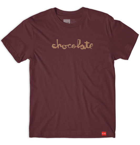 Chocolate Skateboards - T-shirt 'OG Chunk Tee' (Maroon) - Plazashop