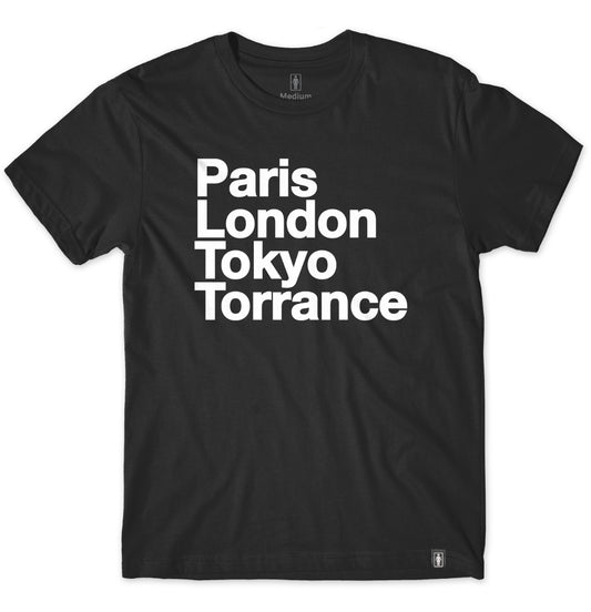 Girl Skateboards - T-shirt 'Torrance Tee' (Black) - Plazashop
