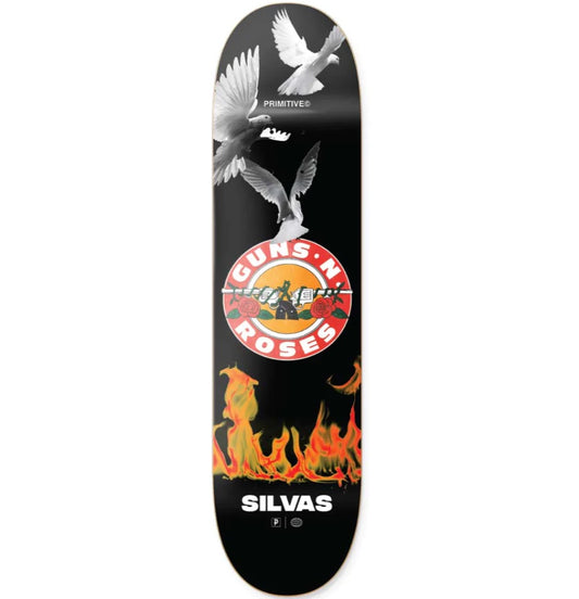 Primitive Skateboarding X Guns N' Roses - Silvas 'Next Door' 8.38"