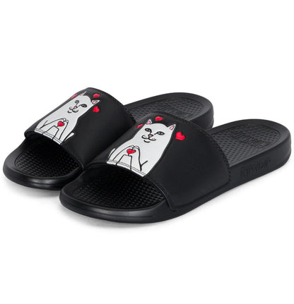 RIPNDIP - Slides 'Nermal Loves' (Black) - Plazashop