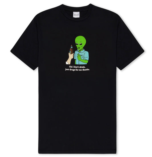 RIPNDIP - T-shirt 'I Don't Drink Tee' (Black) - Plazashop