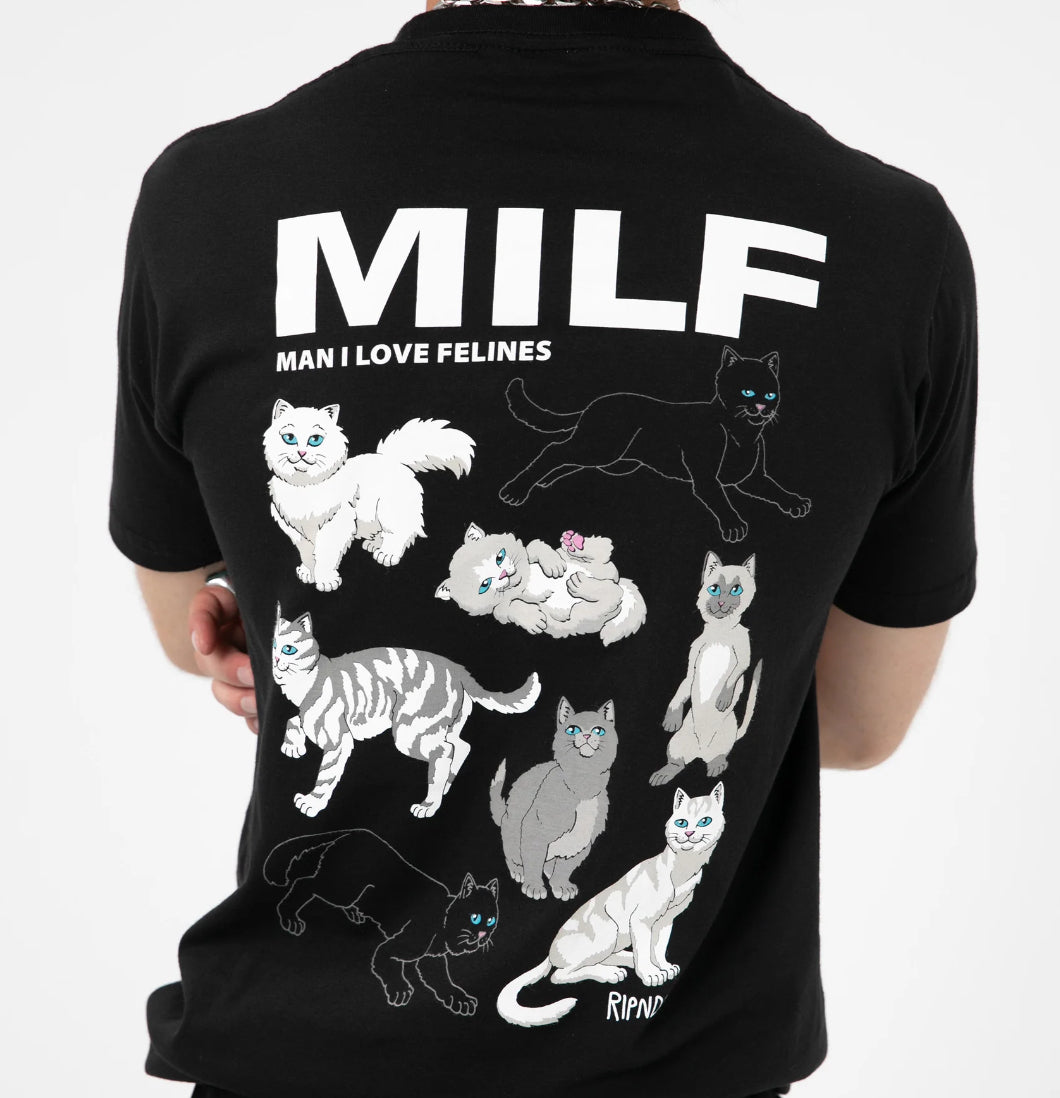 RIPNDIP - T-shirt 'Man I Love Felines Tee'