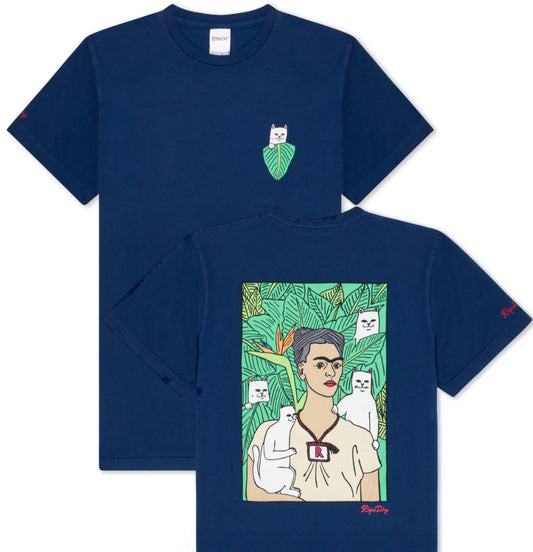 RIPNDIP - T-shirt 'Portrait Nerm Tee' (Navy) - Plazashop