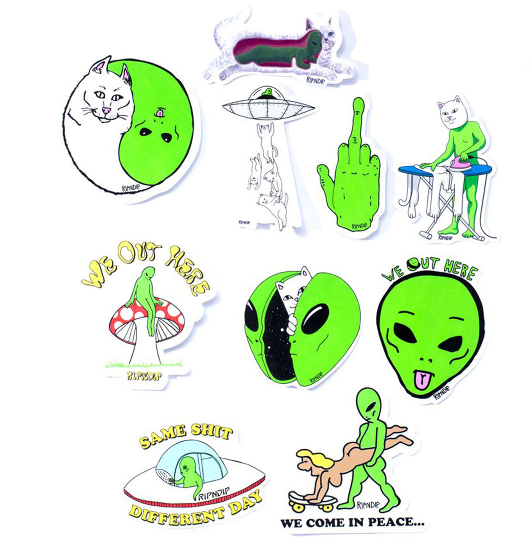 RIPNDIP - Sticker Pack 'We Out Here'