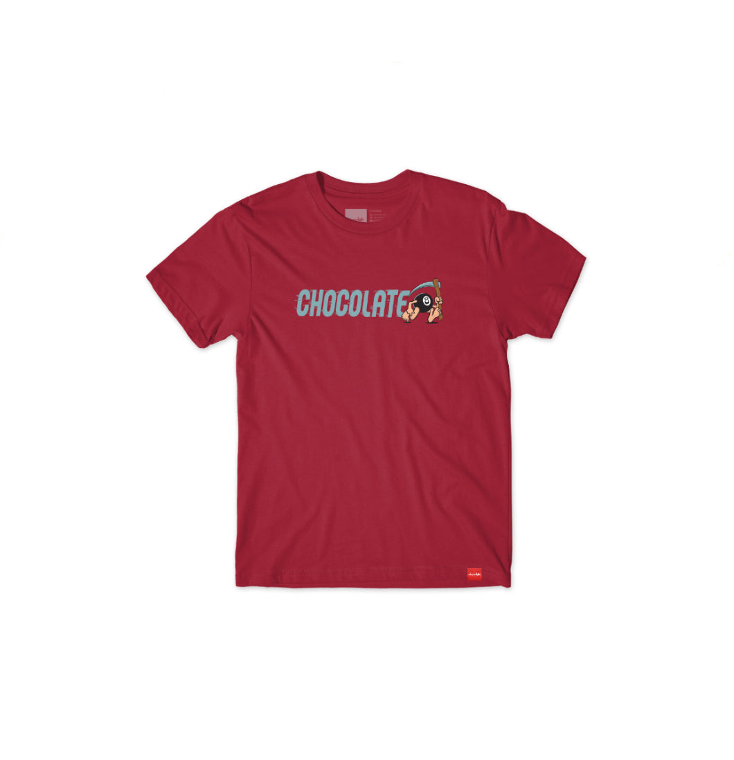 Chocolate Skateboards - T-shirt 'Eightballer Tee' (Youth/Børn) (Cardinal) - Plazashop