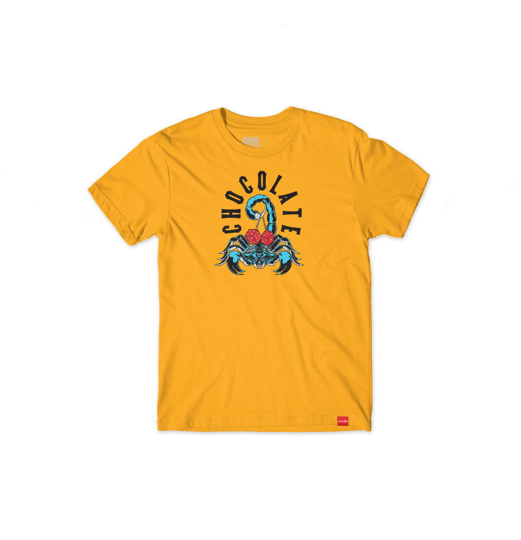 Chocolate Skateboards - T-shirt 'Scorpion Tee' (Kids) (Gold) - Plazashop