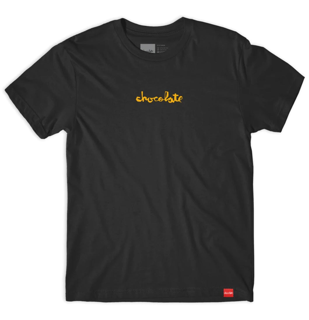 Chocolate Skatebooards - T-shirt 'Mid Chunk Tee' (Black) - Plazashop
