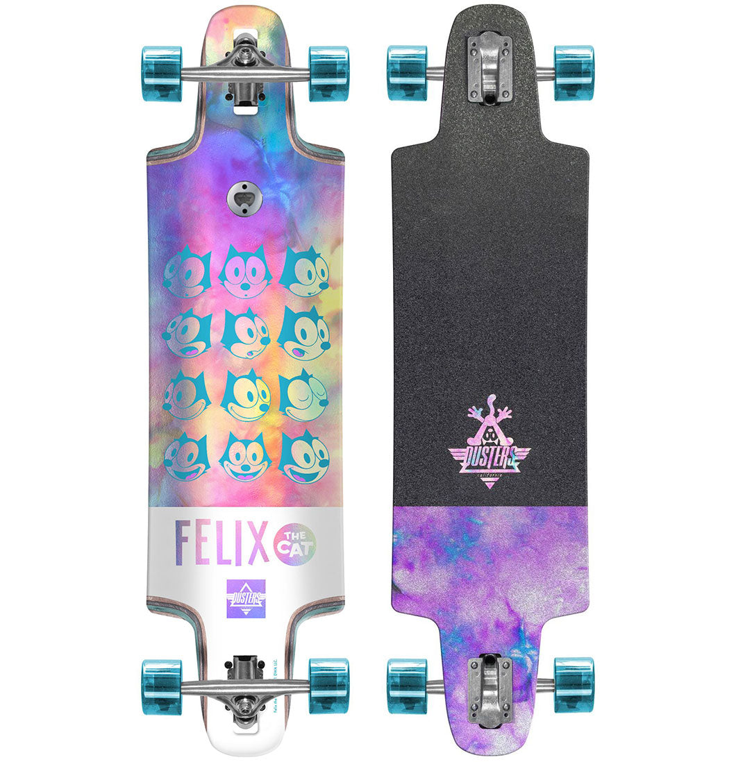 Dusters - 'Felix Chrome' Longboard 9.5" - Plazashop