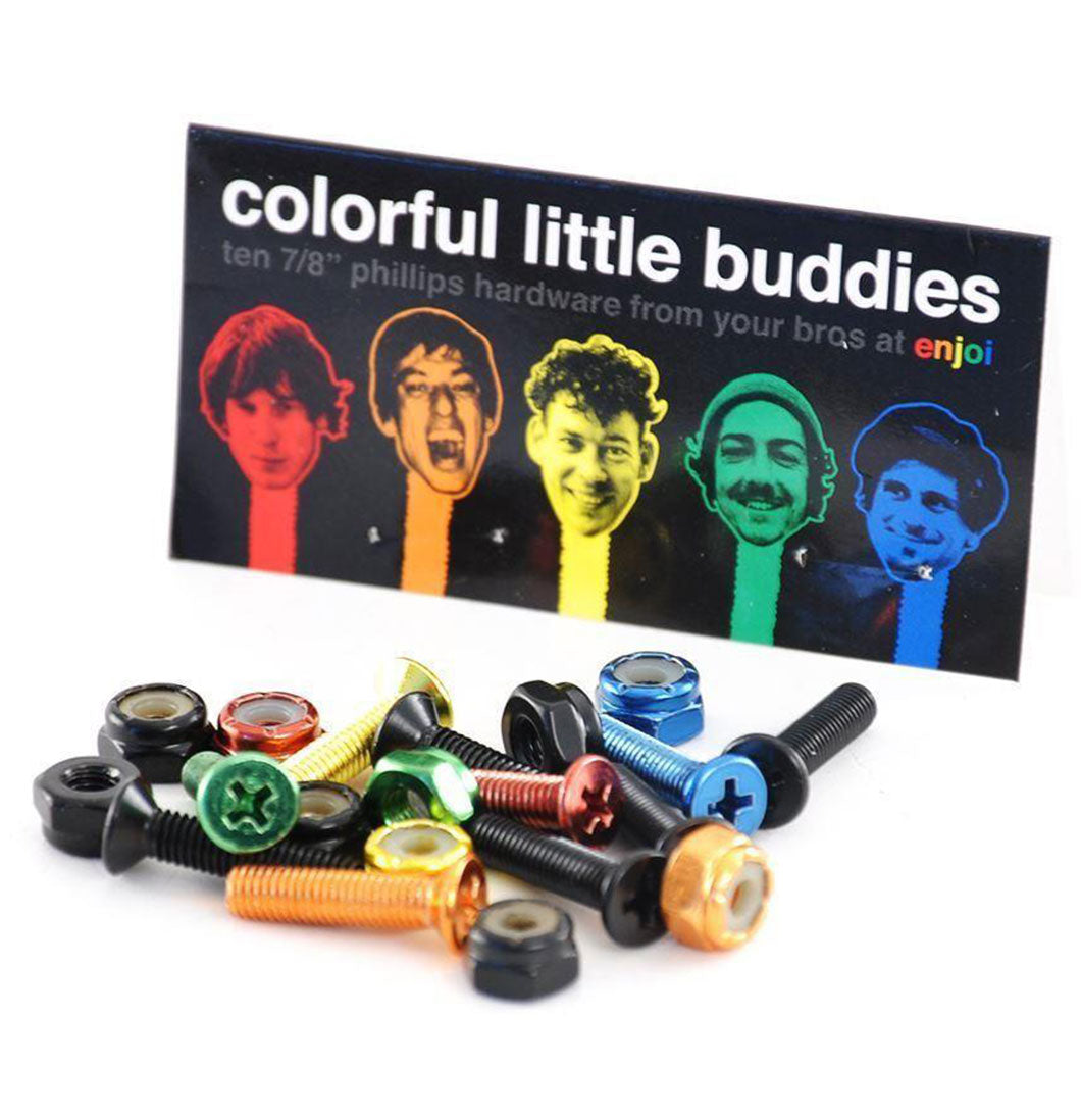 Enjoi Skateboards - 'Colorful Little Buddies' Hardware 1" - Plazashop