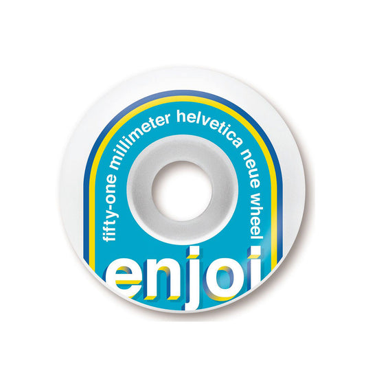 Enjoi Skateboards - 'Helvetica Neue' 51mm Hjul - Plazashop