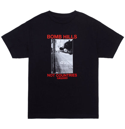 GX1000 - Bomb Hills Not Countries T-shirt (Black) - Plazashop