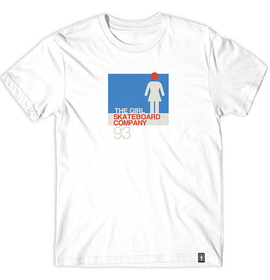 Girl Skateboards - T-shirt 'International 93' (White) - Plazashop