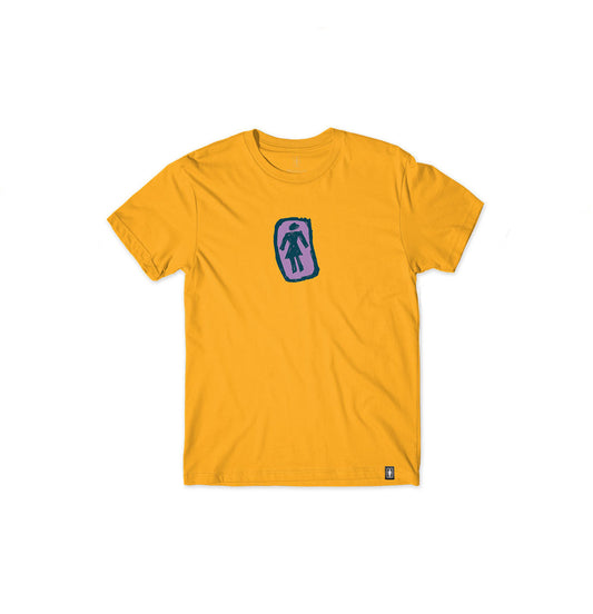 Girl Skateboards - T-shirt 'Sketchy OG' (Kids) (Gold) - Plazashop