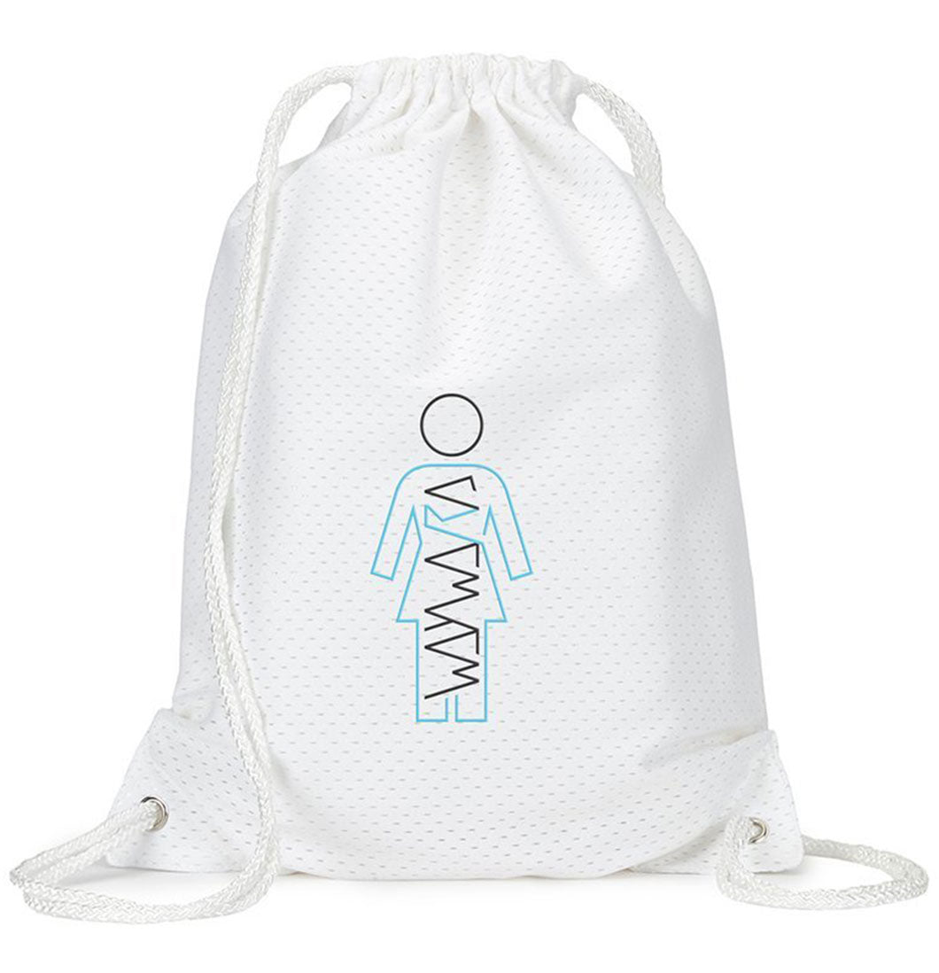 Girl Skateboards X Wayward - 'Drawstring Bag' (White) - Plazashop