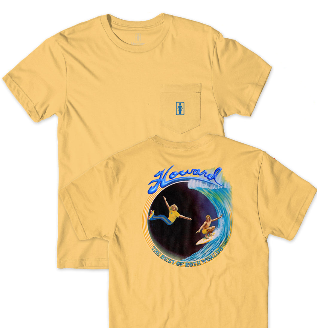 Girl Skateboards - T-shirt 'Best Of Both Tee' (Mustard) - Plazashop