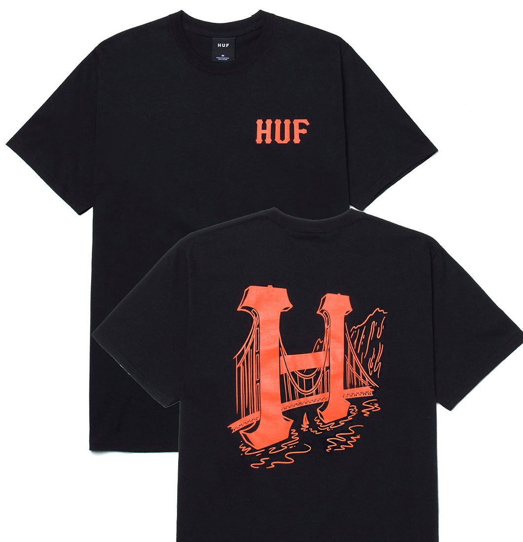 HUF - Golden Gate T-shirt (Black) - Plazashop