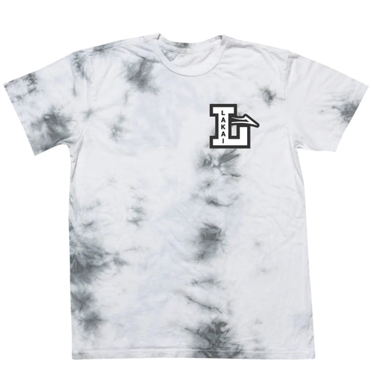 Lakai - T-shirt 'Letterman Tee' (Grey Tie Dye) - Plazashop