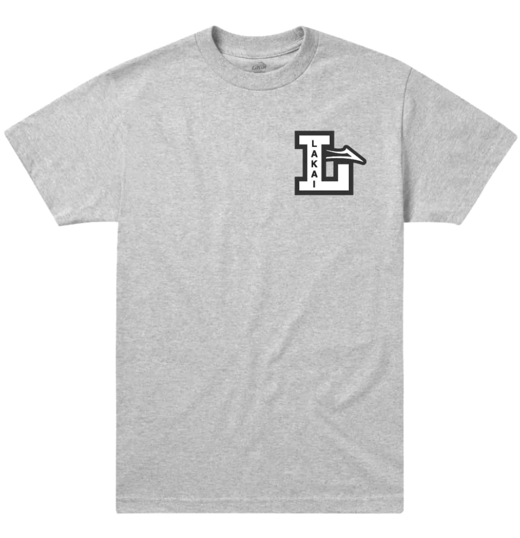 Lakai - T-shirt 'Letterman Tee' (Heather Grey) - Plazashop