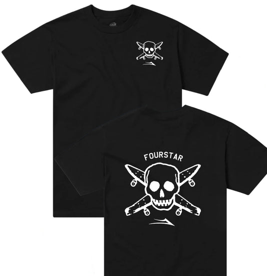 Lakai X Fourstar - T-shirt 'Street Pirate Tee' (Black) - Plazashop