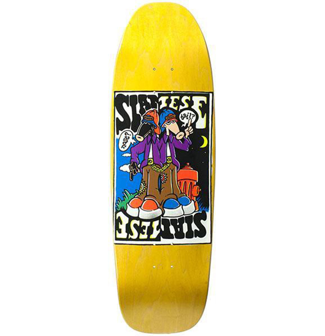 New Deal Skateboards - 'Siamese Doublekick' (Screen Print) 9.625" - Plazashop