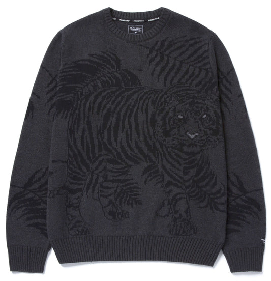 Primitive Skateboarding - Crewneck 'Tiger Knit Sweater' (Black) - Plazashop