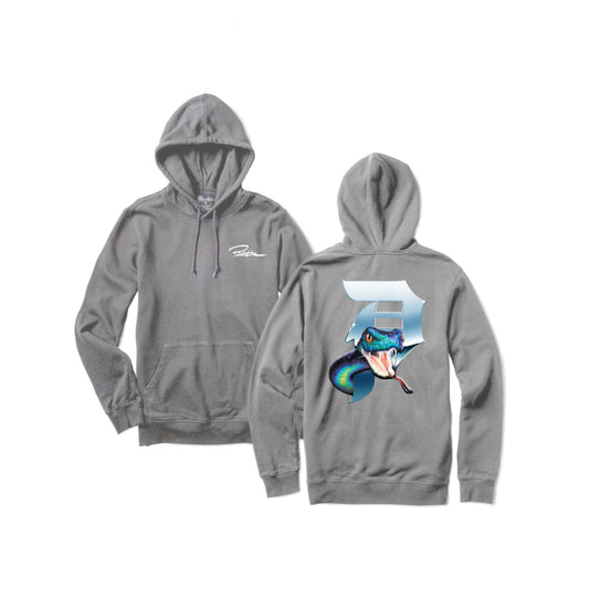 Primitive Skateboarding - Hoodie 'Dirty P Viper' (Kids) (Heather Grey) - Plazashop