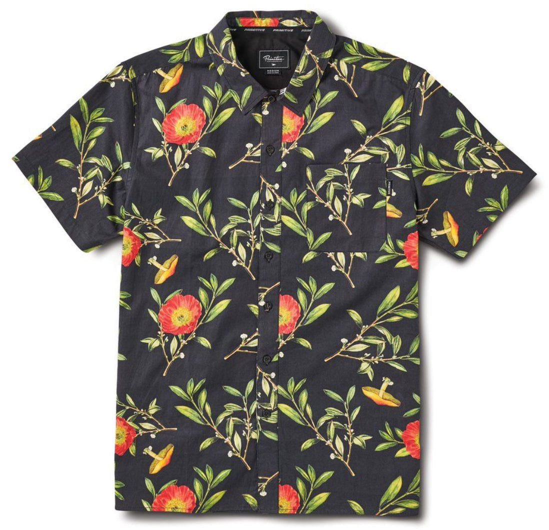 Primitive Skateboarding - Skjorte 'Dover SS Woven' (Multi) - Plazashop