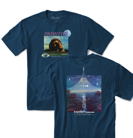 Primitive Skateboarding - T-shirt 'Bliss Tee' (Harbor Blue) - Plazashop