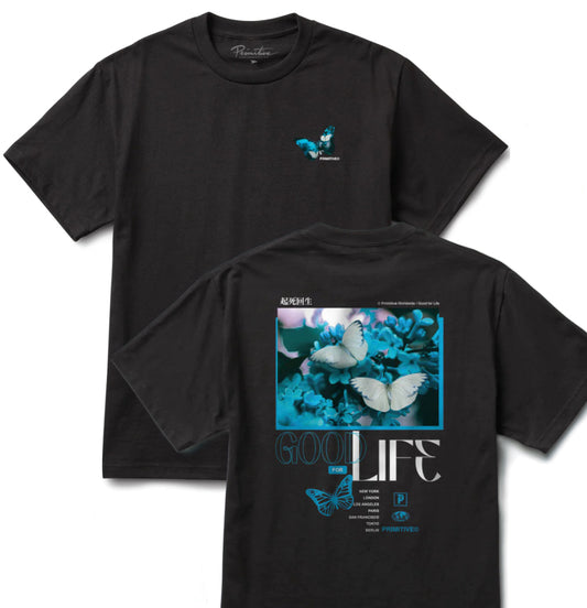 Primitive Skateboarding - T-shirt 'Chroma Tee' (Black) - Plazashop