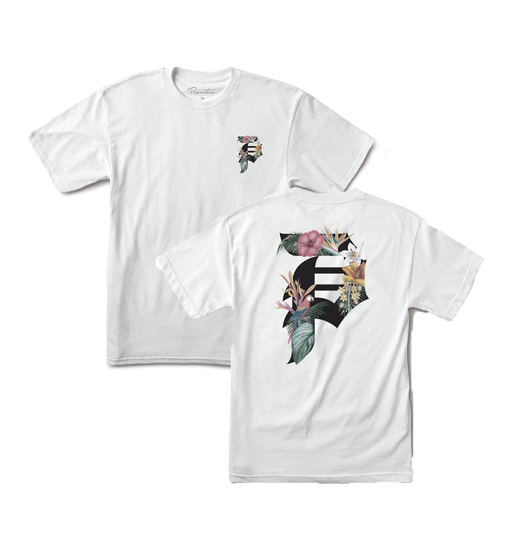 Primitive Skateboarding - T-shirt 'Dirty P Tropics' (Kids) (White) - Plazashop
