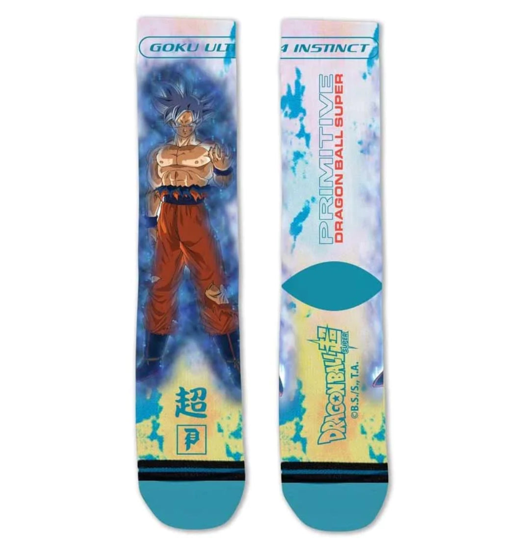 Primitive Skateboarding X DBZ - Strømper 'Goku Ultra Instinct Sock' (Multi) - Plazashop