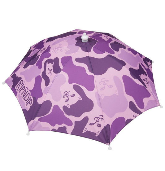 RIPNDIP - 'Real Shadey' Umbrella Hat (Purple Camo) - Plazashop
