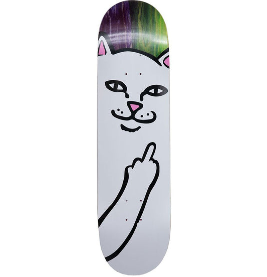 RIPNDIP skateboard med Lord Nermal katten der giver fingeren