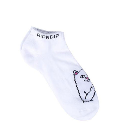 RIPNDIP - Strømper 'Lord Nermal Low Socks' (White) - Plazashop