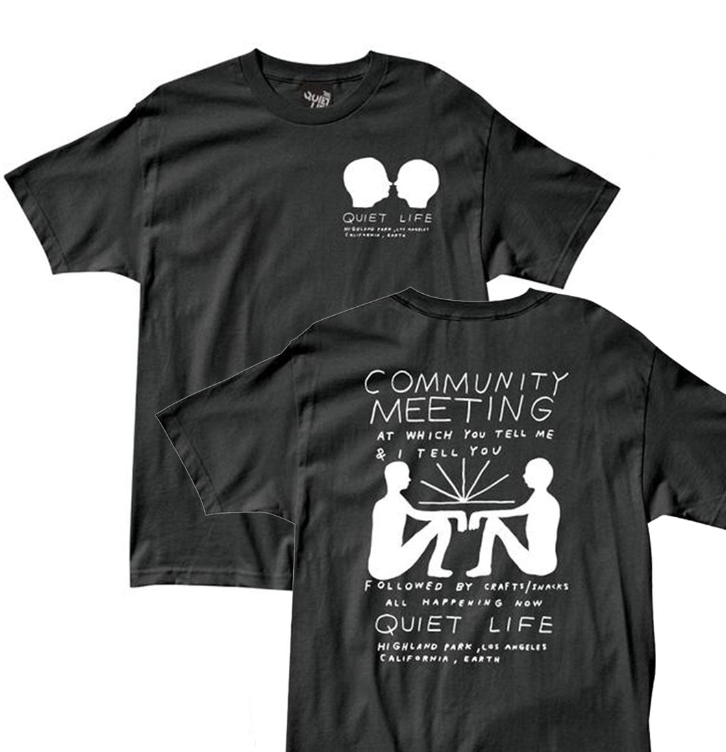 The Quiet Life - T-shirt 'Community Meeting Tee' (Black) - Plazashop