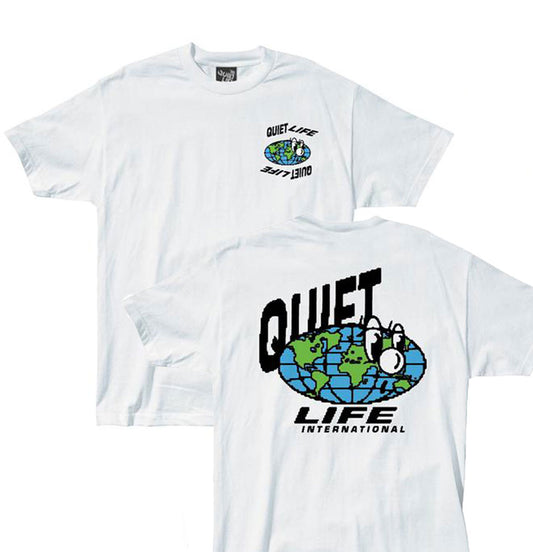 The Quiet Life - T-shirt 'Globe Tee' (White) - Plazashop