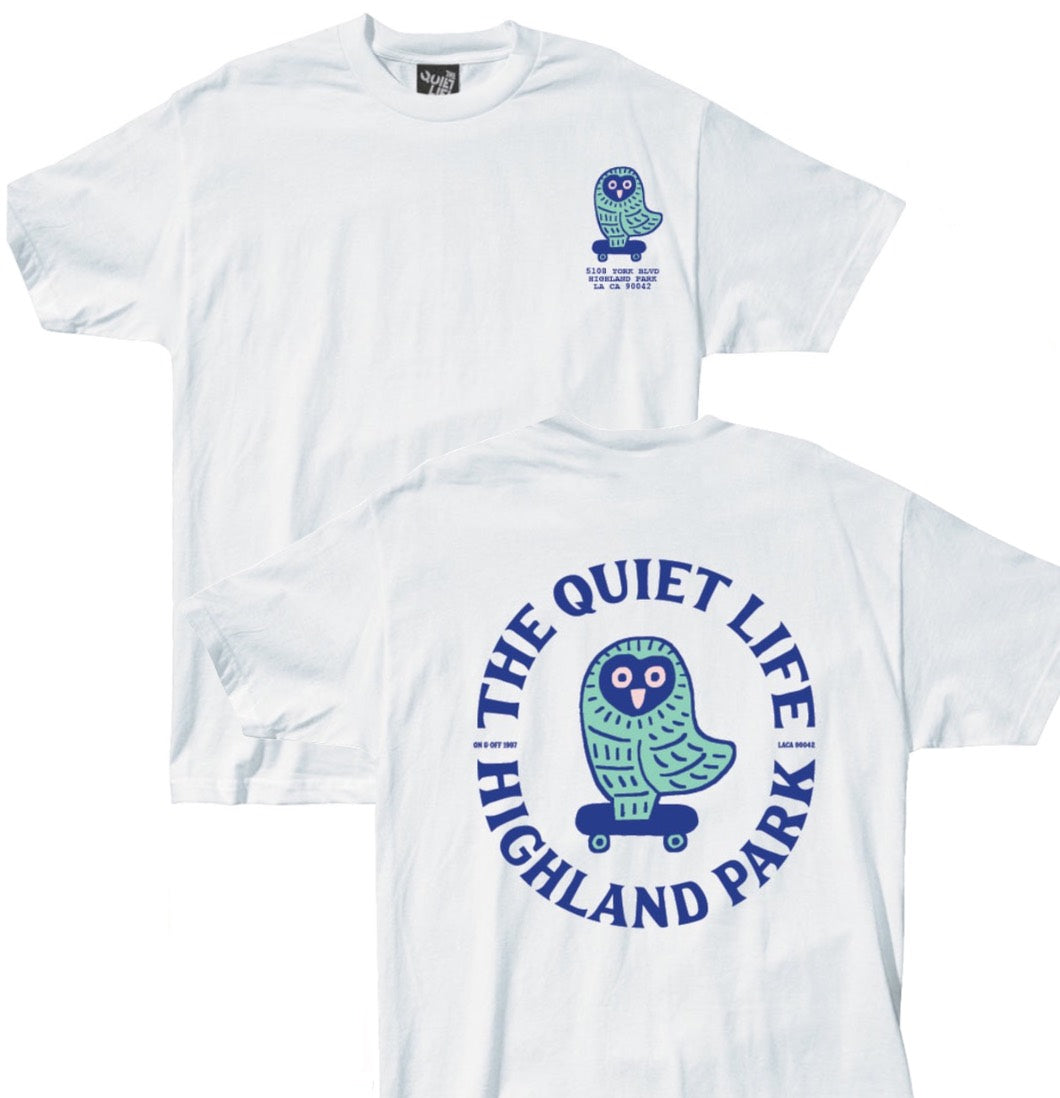 The Quiet Life - T-shirt 'Owl Shop Tee' (White) - Plazashop