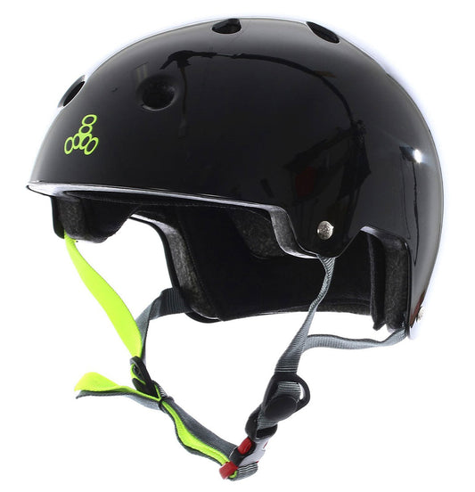 Triple Eight - Hjelm 'Brainsaver' (Black/Green) - Plazashop