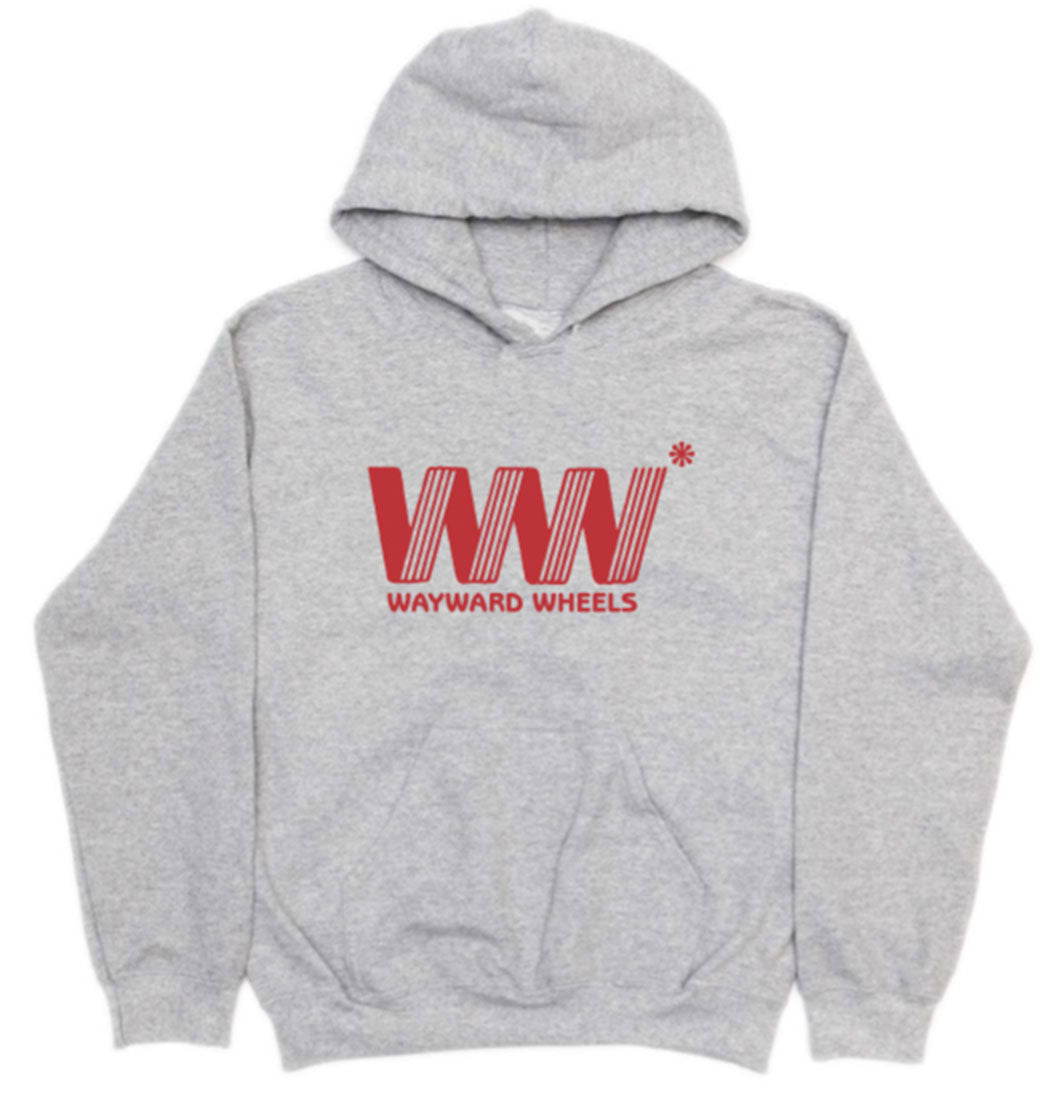 Wayward Wheels - Hoodie 'WW' (Sports Grey) - Plazashop
