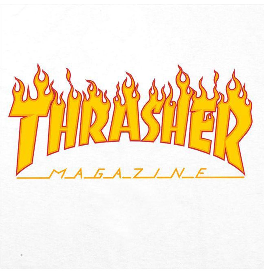 Thrasher - Flame Logo Tee (White) - Plazashop