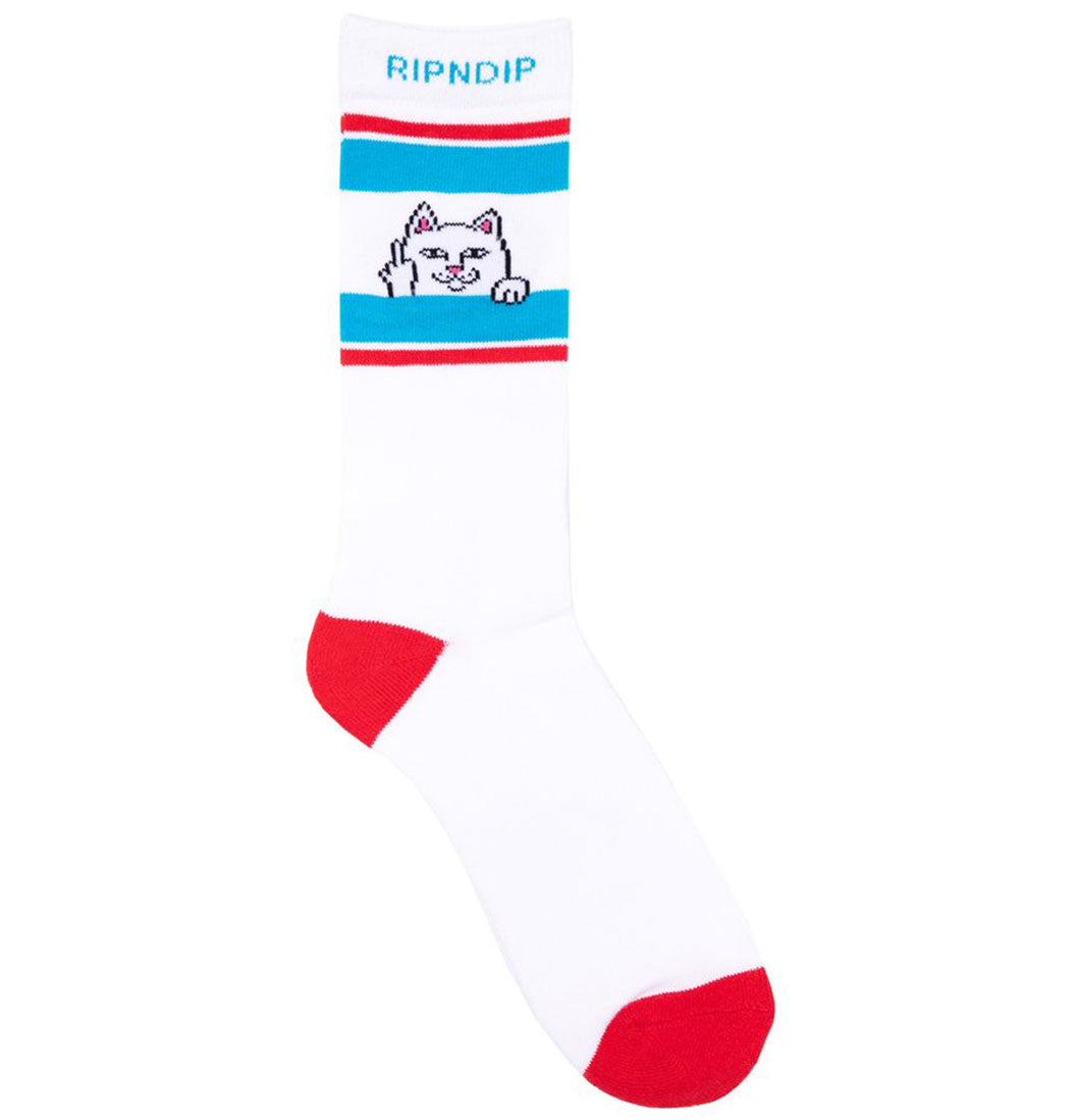 RIPNDIP - Peeking Nermal Socks (Red/Blue) - Plazashop